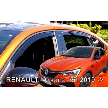 Ανεμοθραύστες Renault Arkana 5D (2019+) - 4 τμχ. εμπρός και πίσω, Heko