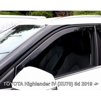Ανεμοθραύστες Toyota Highlander IV (XU70) 5D (2019+) - 2 τμχ. εμπρός, Heko
