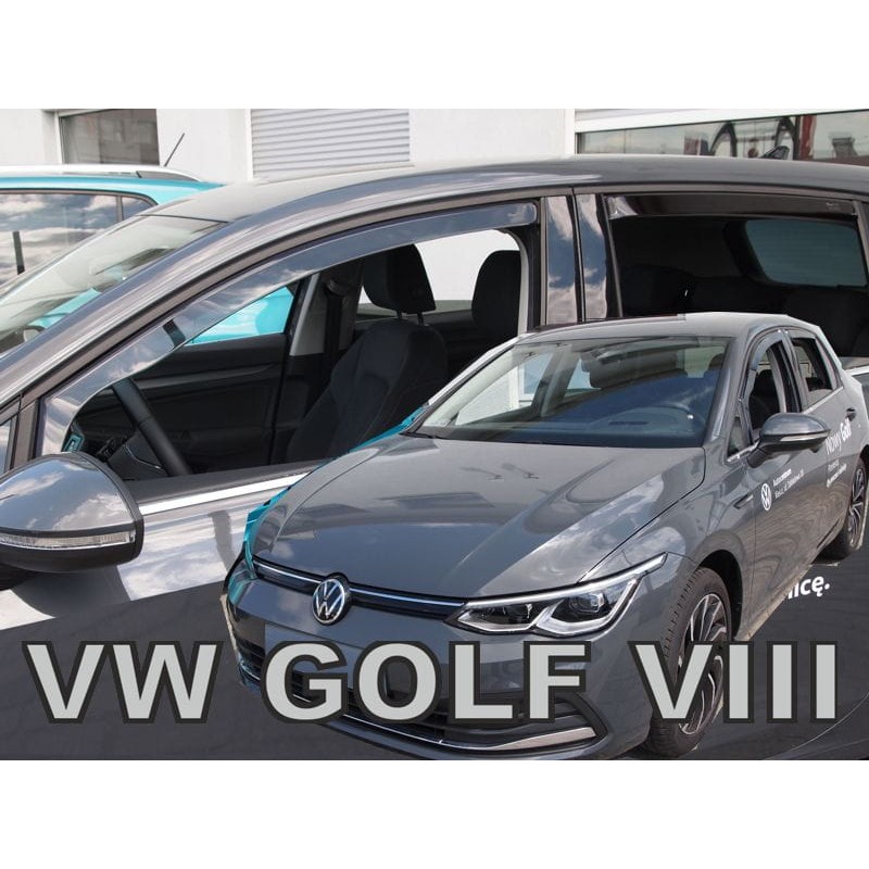 Ανεμοθραύστες Vw Golf VIII 5D (2020+) - 4 τμχ. εμπρός και πίσω, Heko