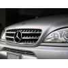 Μάσκα Mercedes ML W163 (W164 design) (1998-2005) -μαύρη με πλαίσιο χρωμίου