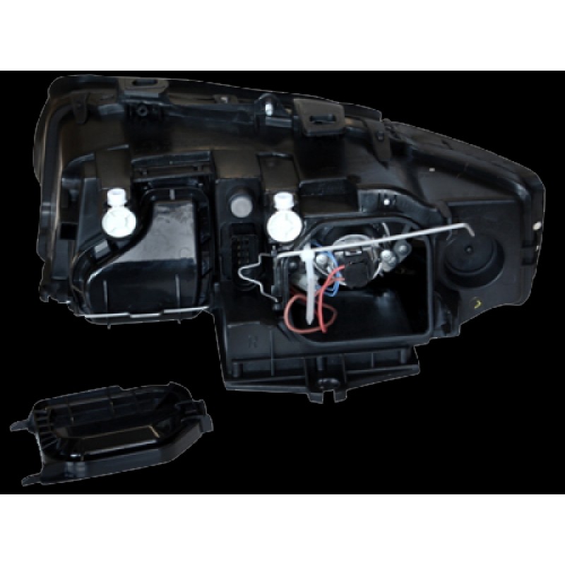 Φανάρια εμπρός Audi A4 (2001-2004) led Dayline - chrome , χωρίς λάμπες (Η7) - σετ 2τμχ.