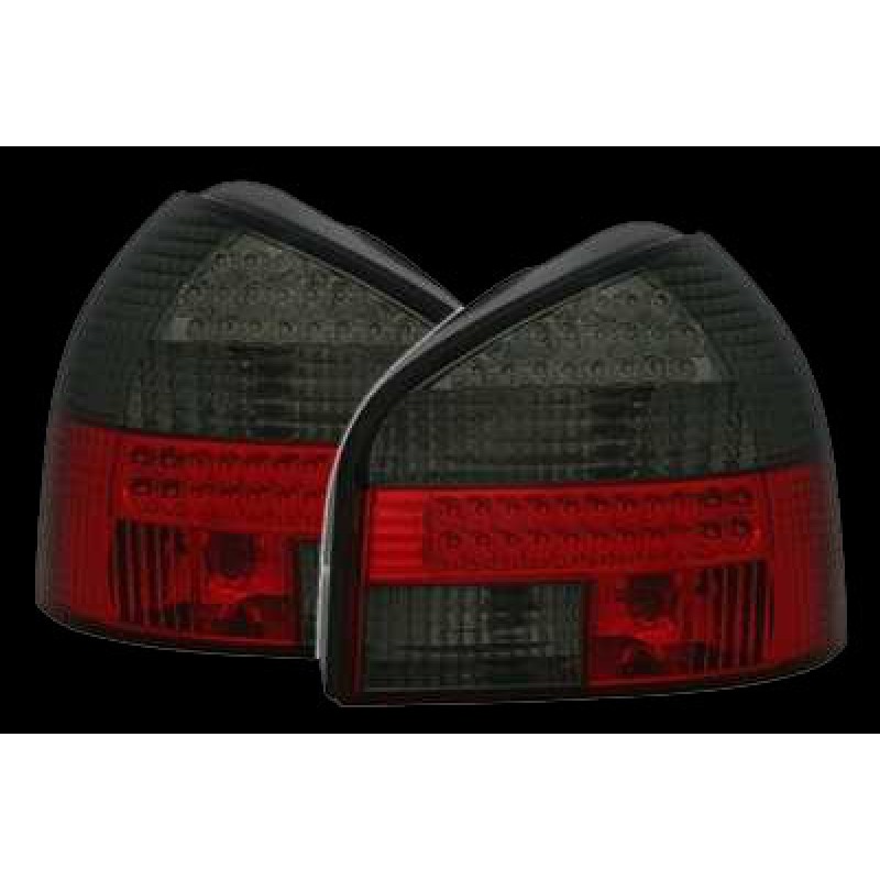 Πίσω φανάρια led Audi A3 (1996-2000) - chrome , φιμέ - σετ 2τμχ.