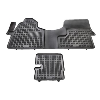 Λαστιχένια πατάκια MERCEDES Sprinter (2006-2018) / Sprinter (2018+) - 2 seats - τύπου σκαφάκι - 3τμχ., Rezaw Plast