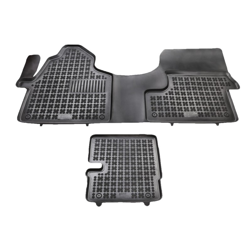 Λαστιχένια πατάκια MERCEDES Sprinter (2006-2018) / Sprinter (2018+) - 2 seats - τύπου σκαφάκι - 3τμχ., Rezaw Plast