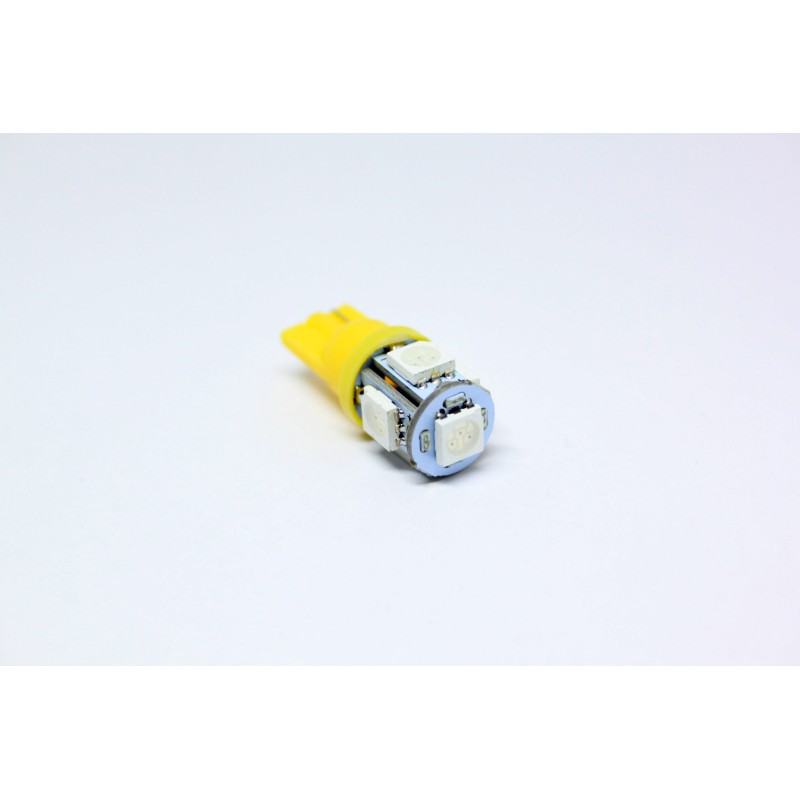 Led λάμπα τύπου Τ10 με 5 SMD led 4300K - 1τμχ.