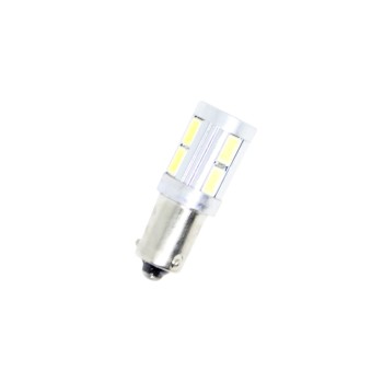 Led λάμπα τύπου BA9S 5W με 10 SMD led εκ διαμέτρου αντίθετα - 1τμχ. Led λάμπα τύπου BA9S 5W με 10 SMD led εκ διαμέτρου αντίθετα - 1τμχ.