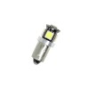 Led λάμπα τύπου BA9S CANBUS με 5 SMD led 4300k - 1τμχ.