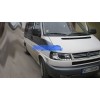 Φανάρια εμπρός Vw Transporter T4 (1997-2003) led , μαύρα , με λάμπες (Η1) - σετ 2τμχ.