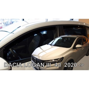Ανεμοθραύστες Dacia Logan (2020+) sedan - 4τμχ. εμπρός και πίσω, Heko