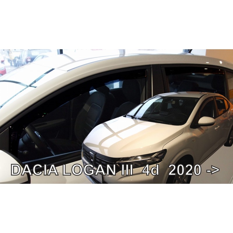 Ανεμοθραύστες Dacia Logan (2020+) sedan - 4τμχ. εμπρός και πίσω, Heko
