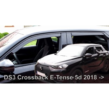 Ανεμοθραύστες Citroen DS3 Crossback E-Tense (2018+) 5 πορτο - 4τμχ. εμπρός και πίσω, Heko