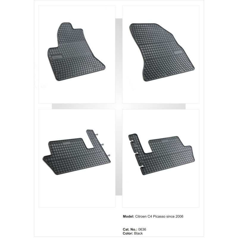 Λαστιχένια πατάκια CITROEN C4 Picasso II / Grand Picasso II / C4 SpaceTourer (2013-2019) - 4τμχ.