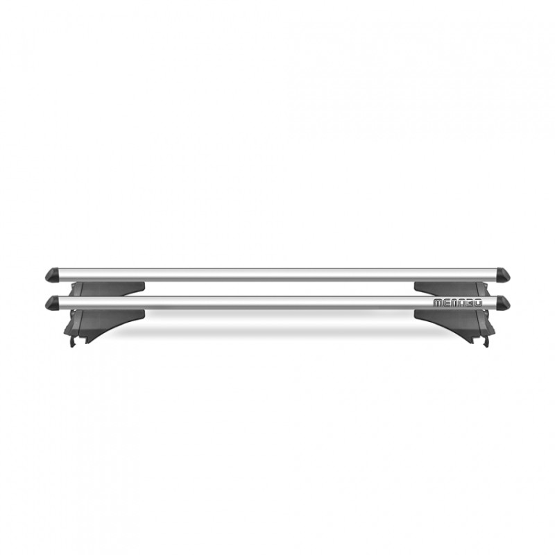 Μπάρες οροφής αυτοκινήτου Menabo Tiger Silver XL, για ενσωματωμένες παράλληλες μπάρες, χωρίς κενό – 2 τμχ.