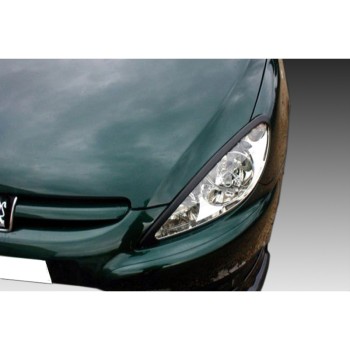 Φρυδάκια φαναριών Peugeot 307 (2001-2004) Pre Facelift - μαύρα