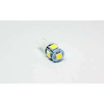 Led λάμπα T10 με 5 SMD - 5050 chip - 1 τμχ. Led λάμπα T10 με 5 SMD - 5050 chip - 1 τμχ.