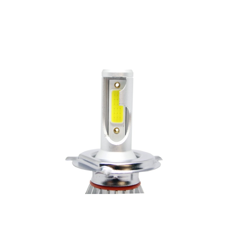Led λάμπες H4 για μεσαία και μεγάλα φώτα 7600 lumen , 36 Watt - COB 6000K - 2τμχ.