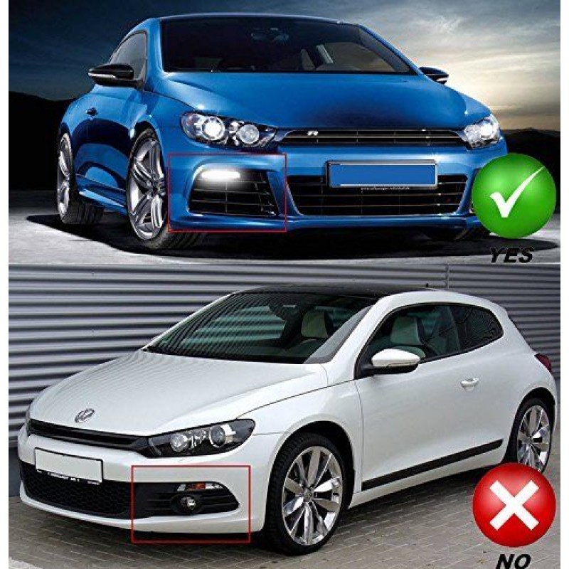 Φώτα ημέρας προφυλακτήρα VW Scirocco (2008-2014) - R-Design - σετ 2τμχ.