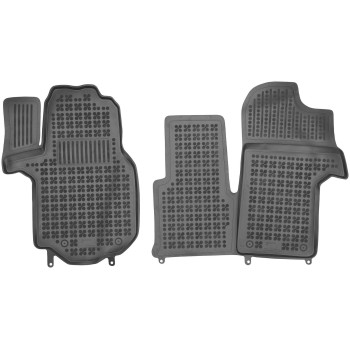 Λαστιχένια πατάκια Man TGE (2017+) / Vw Crafter II (2016+) μπροστινά - τύπου σκαφάκι - 2τμχ., Rezaw Plast