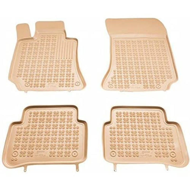 Λαστιχένια πατάκια FORD Galaxy (1995-2006) / VW Sharan / SEAT Alhambra (1995-2010) - Σετ - τύπου σκαφάκι - μπεζ - 4τμχ., Rezaw Plast