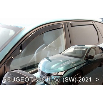 Ανεμοθραύστες Peugeot 308 (2021+) SW combi - 4τμχ. εμπρός και πίσω, Heko