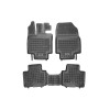 Λαστιχένια πατάκια TOYOTA Highlander IV (XU70) (2019+) 5 seats τύπου σκαφάκι - 3τμχ., Rezaw Plast