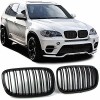 Μάσκα BMW X5 E70 (2006-2013) / X6 E71 (2007-2014) - διπλές γυαλιστερές - 2τμχ.