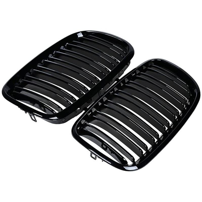 Μάσκα BMW X5 E70 (2006-2013) / X6 E71 (2007-2014) - διπλές γυαλιστερές - 2τμχ.