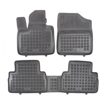 Λαστιχένια πατάκια HYUNDAI Santa Fe IV (2020-2024) - 5 seats τύπου σκαφάκι - 3τμχ., Rezaw Plast