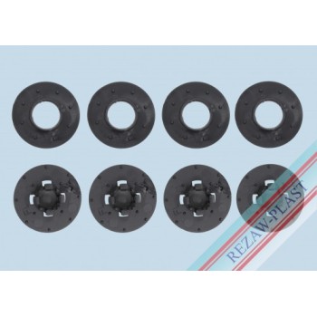 Πιαστράκια Rezaw-Plast για FIAT 500 (2007+), Tipo Sedan (2015+) - 4τμχ. για 2 πατάκια Πιαστράκια Rezaw-Plast για FIAT 500 (2007+), Tipo Sedan (2015+) - 4τμχ. για 2 πατάκια