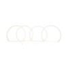 Δαχτυλίδια BMW E46 coupe (1998-2003) / BMW E46 Sedan, Combi (1998-2005) angel eyes με 4 μεγάλα δαχτυλίδια 144mm - Λευκό χρώμα