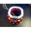 Bi xenon προτζέκτορες 2.5'' Morimoto Mini Spiral - με τετράγωνα δαχτυλίδια για angel eyes - μπλε μικρό και κόκκινο μεγάλο δαχτυλίδι -2 τμχ.