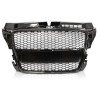 Μάσκα Audi A3 (2008-2013) με βάση για σήμα - RS-Look μαύρη γυαλιστερή