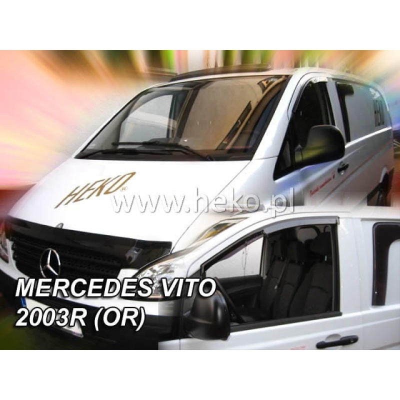 Ανεμοθραύστες Mercedes Vito /Viano W639 (2003-2014) - 2 τμχ. εμπρός αυτοκόλλητοι, Heko