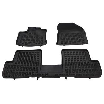 Λαστιχένια πατάκια DACIA Lodgy I (2012-2020) / DACIA Logan I Stepway (2012-2020) - 5-θέσιο τύπου σκαφάκι - 4τμχ., Rezaw Plast