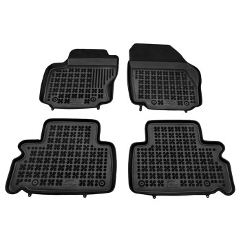 Λαστιχένια πατάκια FORD Galaxy II (2006-2015) / S-Max I (2006-2015) - τύπου σκαφάκι - 4τμχ., Rezaw Plast