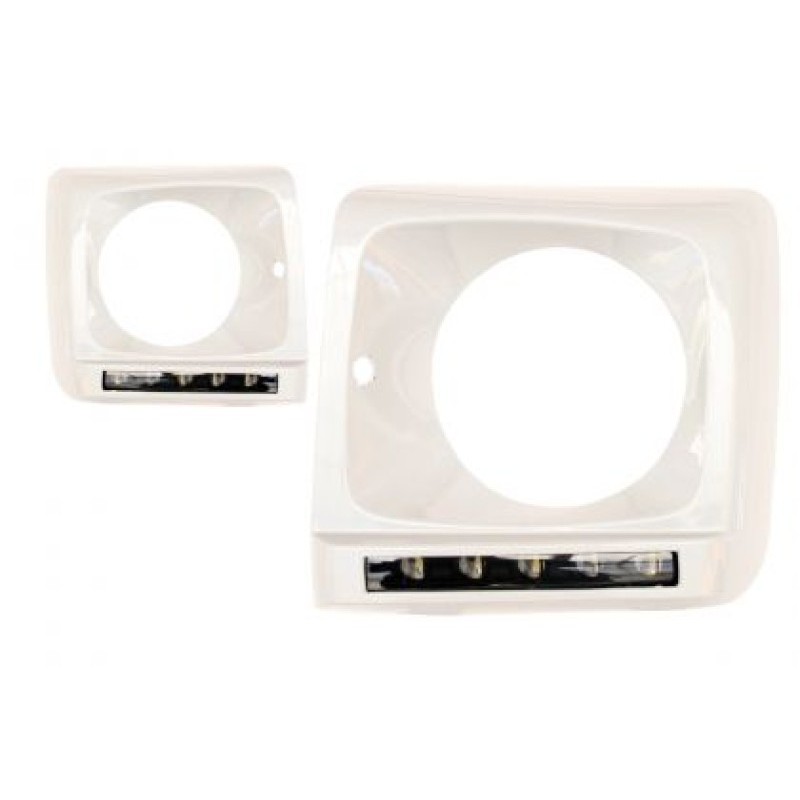 Led φώτα ημέρας Mercedes W461 / W463 G-CLASS (1989-2010) - γκρι με φιμέ φώτα ημέρας