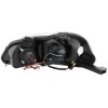 Φανάρια εμπρός Honda Civic (1996-1999) angel eyes - μαύρα , με λάμπες (Η1) - σετ 2τμχ.
