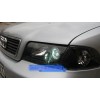 Φανάρια εμπρός Audi A4 (1995-1999) - μαύρα , χωρίς λάμπες (Η7) - σετ 2τμχ.