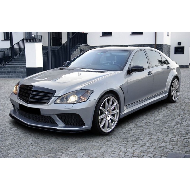 Μάσκα Mercedes W221 S-Class (2009-2013) - AMG design μαύρη