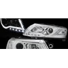 Φανάρια εμπρός Audi A6 4F (2004-2008) led lightbar - chrome , με λάμπες (Η1) - σετ 2τμχ.