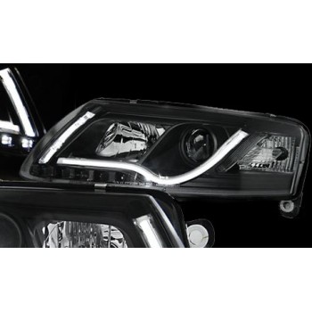Φανάρια εμπρός Audi A6 4F (2004-2008) led lightbar, με λάμπες (H7/Η1) - σετ 2τμχ. Φανάρια εμπρός Audi A6 4F (2004-2008) led lightbar, με λάμπες (H7/Η1) - σετ 2τμχ.