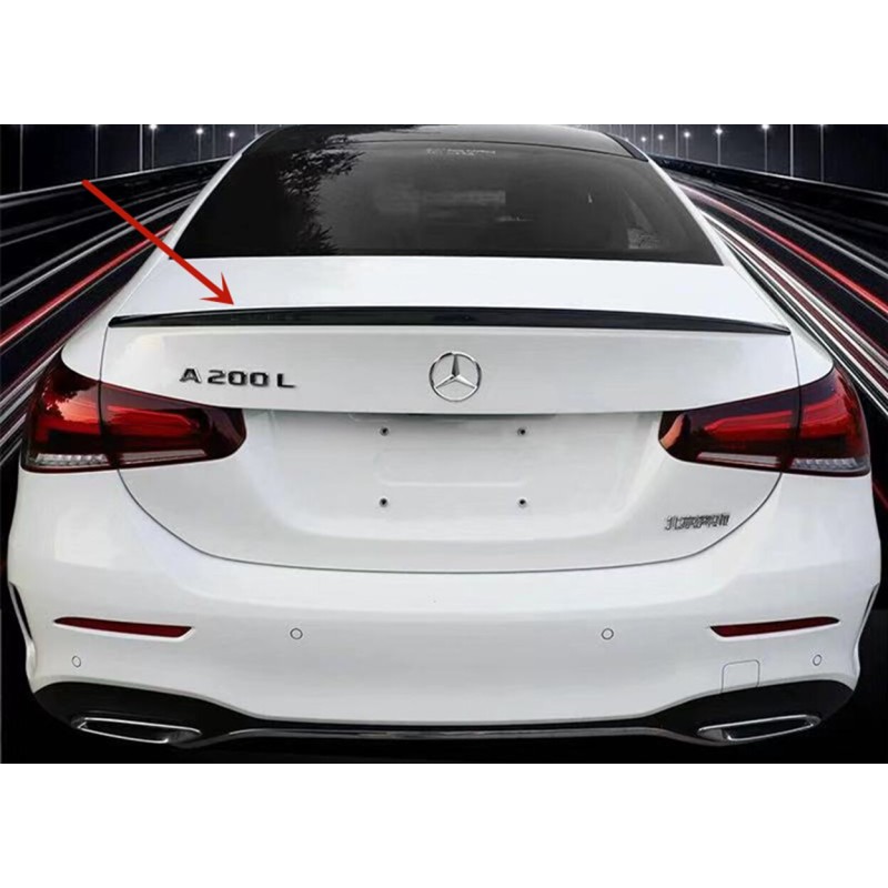 Αεροτομή πορτ-μπαγκάζ Mercedes W177 A-Class (2019+) sedan - μαύρη γυαλιστερή