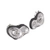 Φανάρια εμπρός Mercedes C-CLASS W203 (2000-2004) led , με λάμπες (Η1) - σετ 2τμχ.
