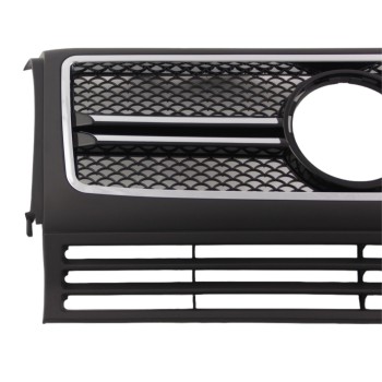 Μάσκα Mercedes W461 / W463 G-CLASS (1990-2013) - μαύρη με πλαίσιο χρωμίου AMG