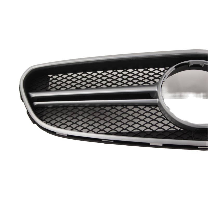 Μάσκα Mercedes W212 E-Class Facelift (2014+) - AMG μαύρη με πλαίσιο χρωμίου