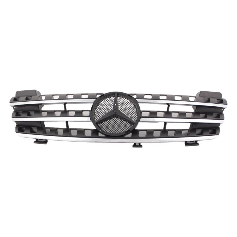Μάσκα Mercedes ML W164 (2005-2008) - μαύρη με πλαίσιο χρωμίου