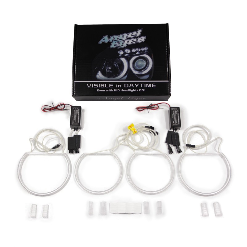 Δαχτυλίδια BMW E46 coupe (1998-2003) / BMW E46 Sedan, Combi (1998-2005) angel eyes - Λευκό χρώμα