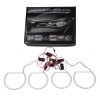 Δαχτυλίδια BMW E46 coupe (1998-2003) / BMW E46 Sedan, Combi (1998-2005) angel eyes - lightbar design - Λευκό χρώμα