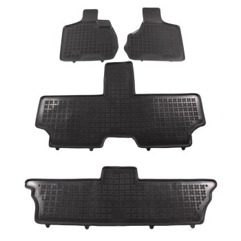 Λαστιχένια πατάκια CHRYSLER Voyager IV (2001-2007) - 7-seater version - τύπου σκαφάκι - 4τμχ., Rezaw Plast