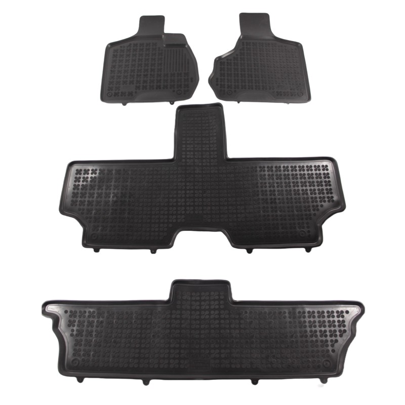 Λαστιχένια πατάκια CHRYSLER Voyager IV (2001-2007) - 7-seater version - τύπου σκαφάκι - 4τμχ., Rezaw Plast